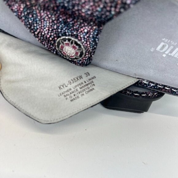 Alegria KYL -889xw Kylee Metallic Leather Upper Slide Sandals Wedge Slip On Shoe - Picture 9 of 12